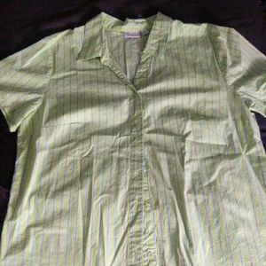 Button up stretch Polo top